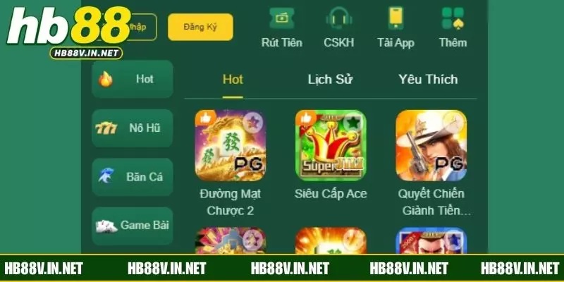 Các bước đăng nhập HB88 bằng ứng động điện thoại