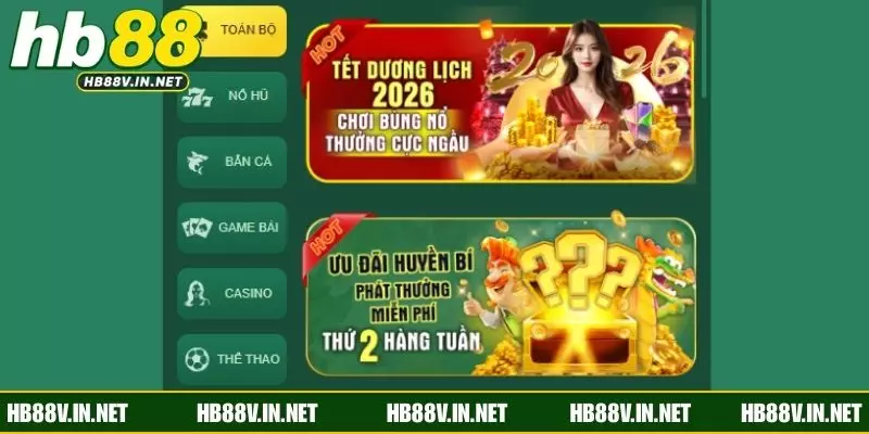 Khuyến mãi HB88 hấp dẫn không thể bỏ qua
