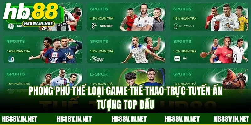 Phong phú thể loại game thể thao trực tuyến ấn tượng top đầu